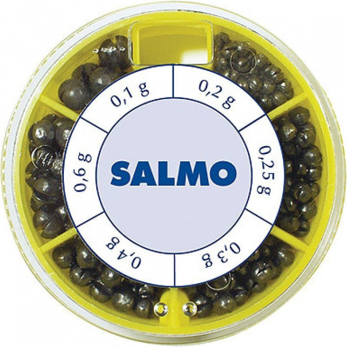 Грузила SALMO Дробинка Pl 6 секций стандартные 0.70г набор 1007-ST70